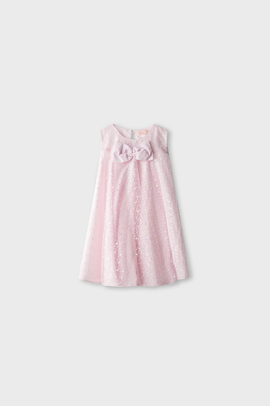 Blush Sparkle Net Dress
