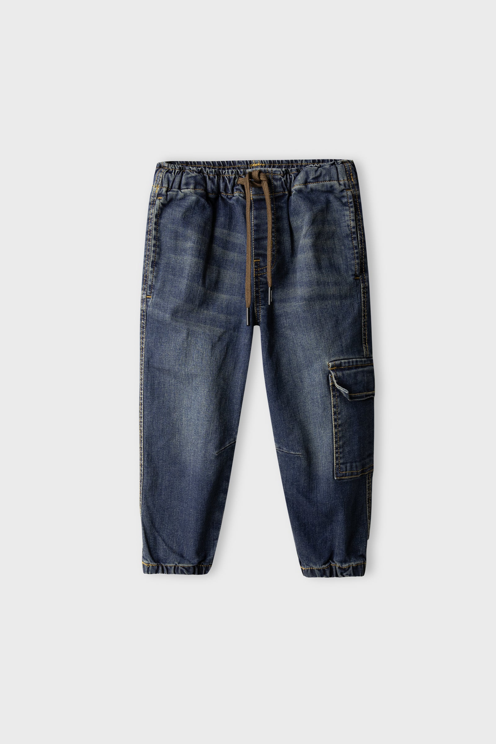 Boys Blue Cargo Jogger Jeans