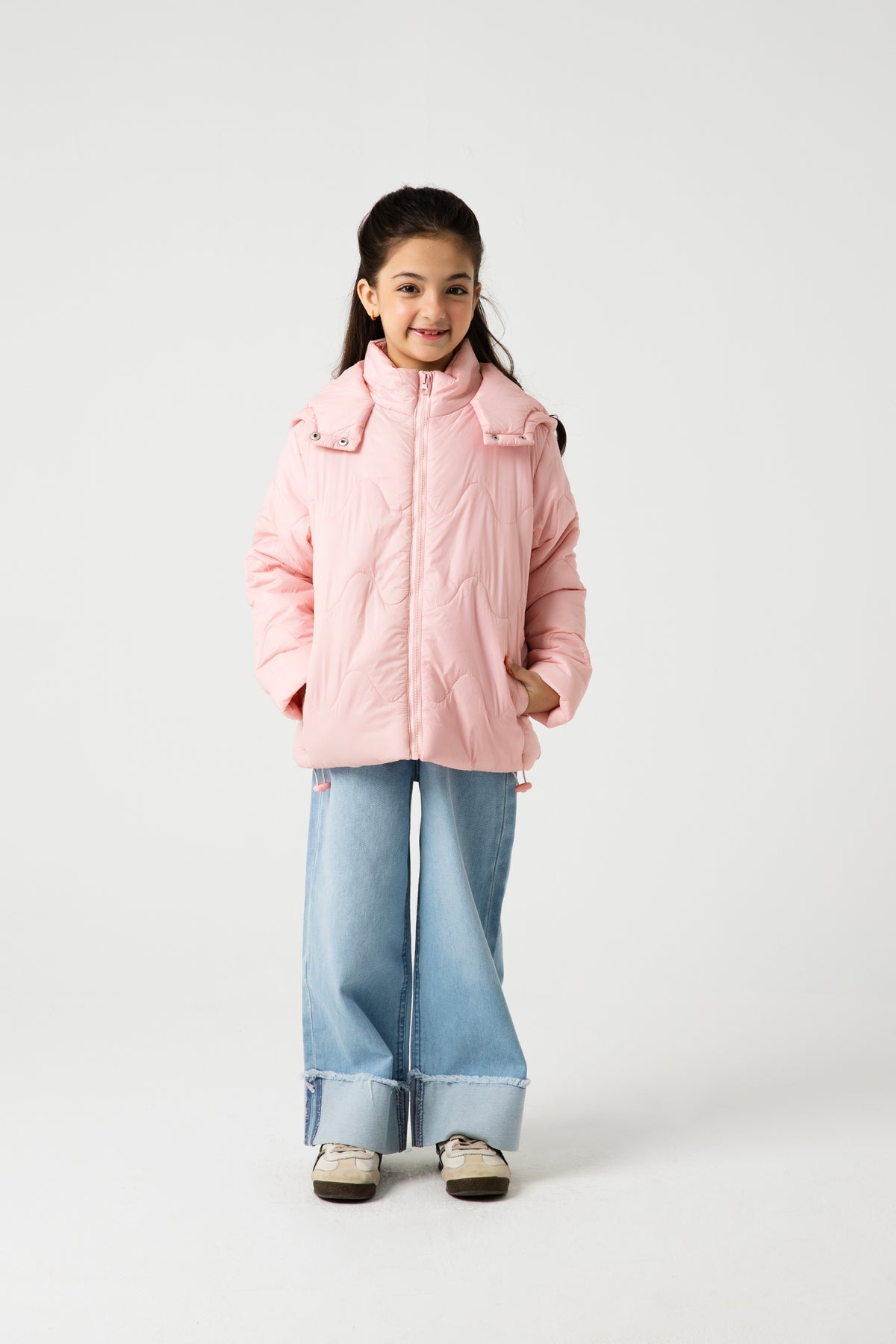 Girls Blush Cloud Puffer Jacket