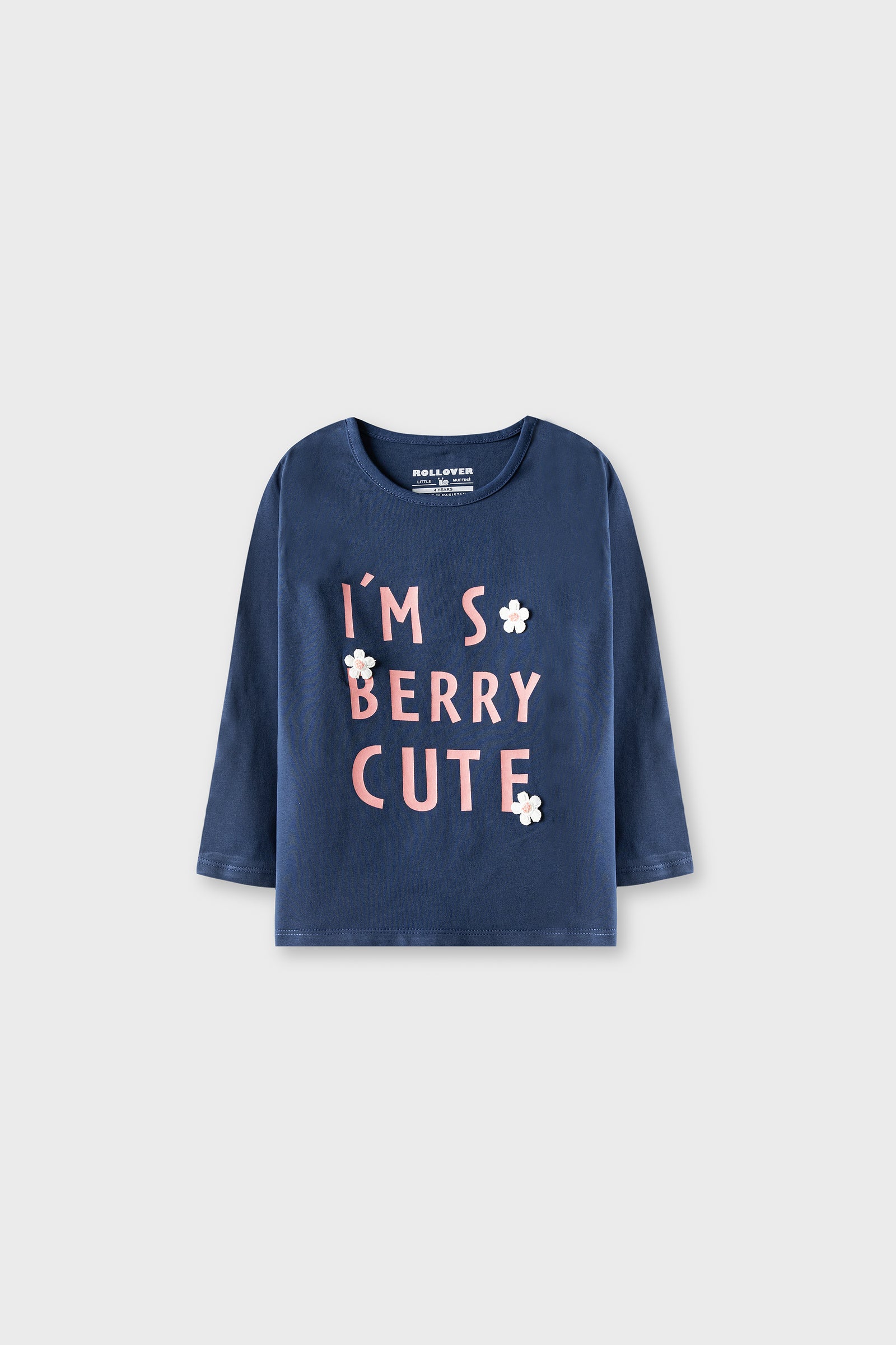 Berry Cute Blue Graphic Tee