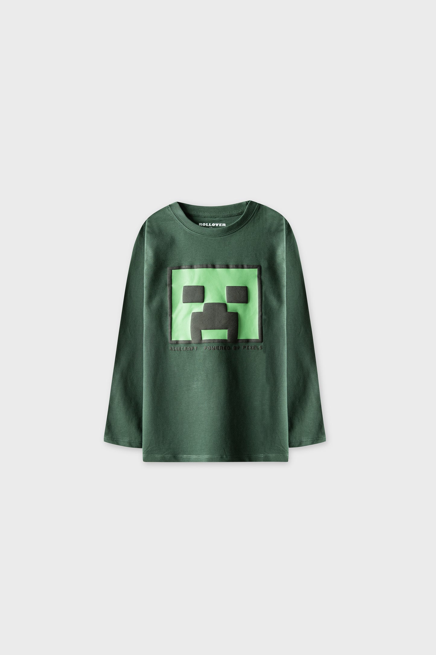 Boys Forest Green Pixel Terry Tee
