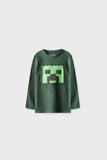 Boys Forest Green Pixel Tee