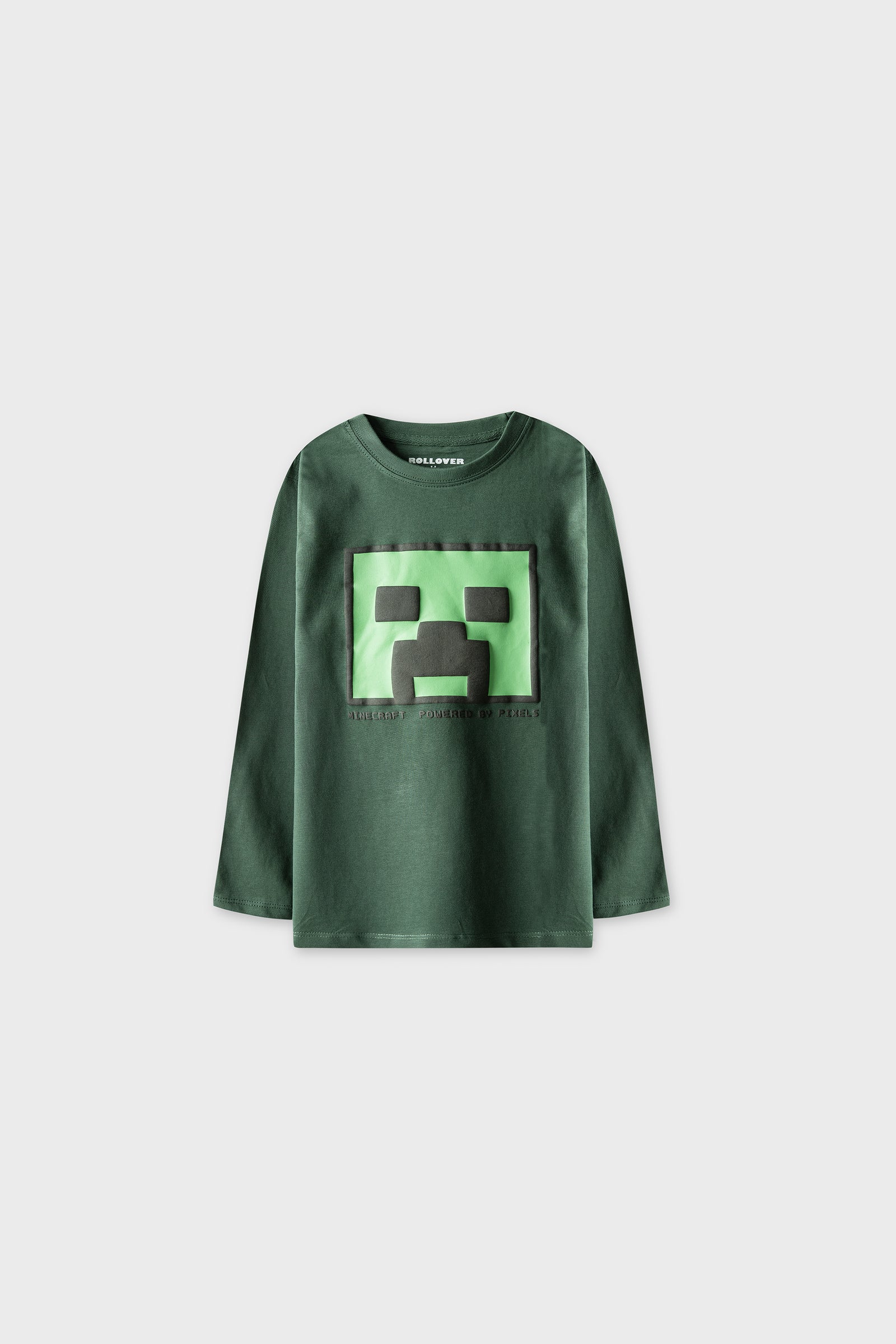 Boys Forest Green Pixel Terry Tee