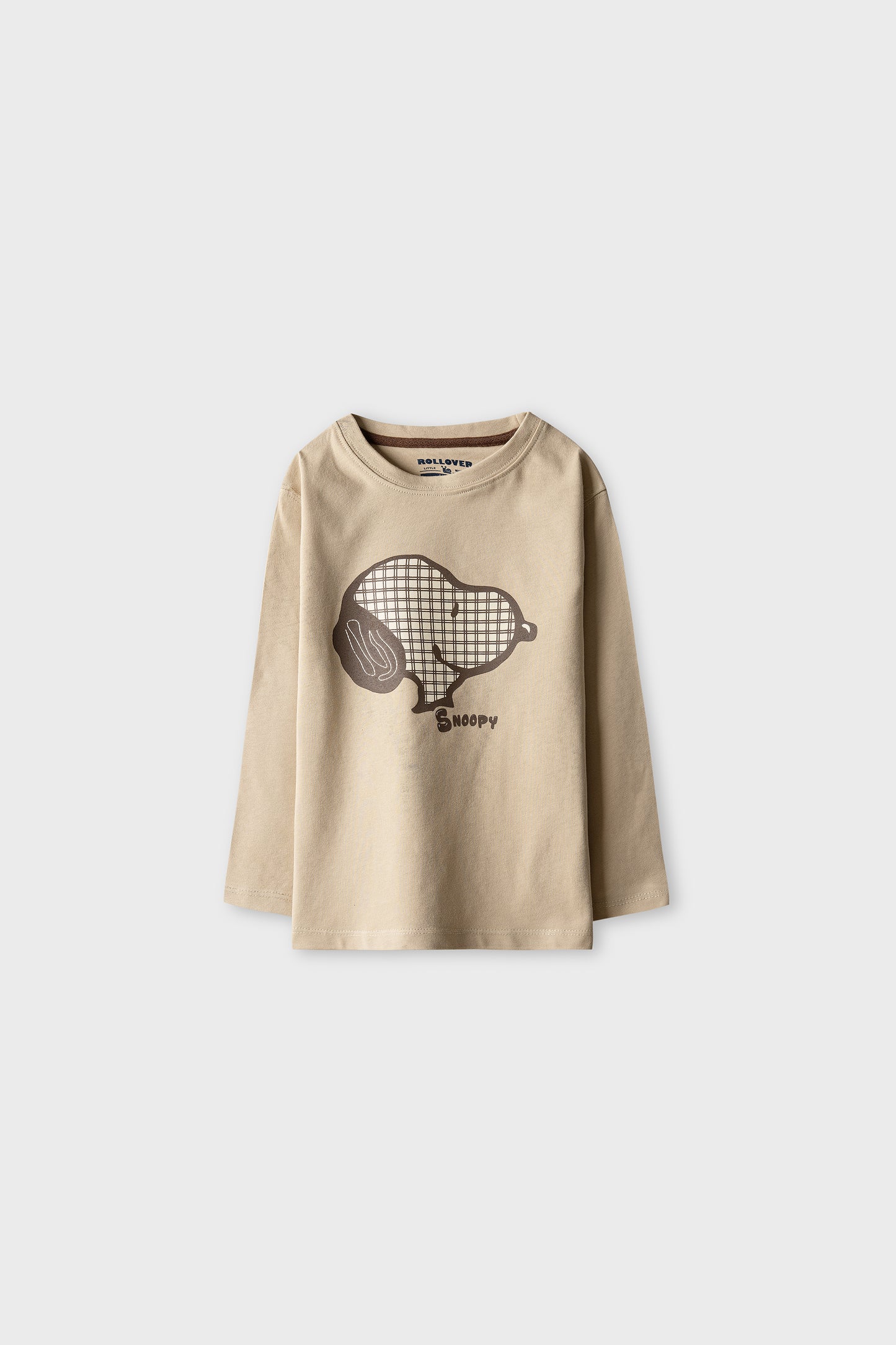 Boys Choco Beige Graphic Tee
