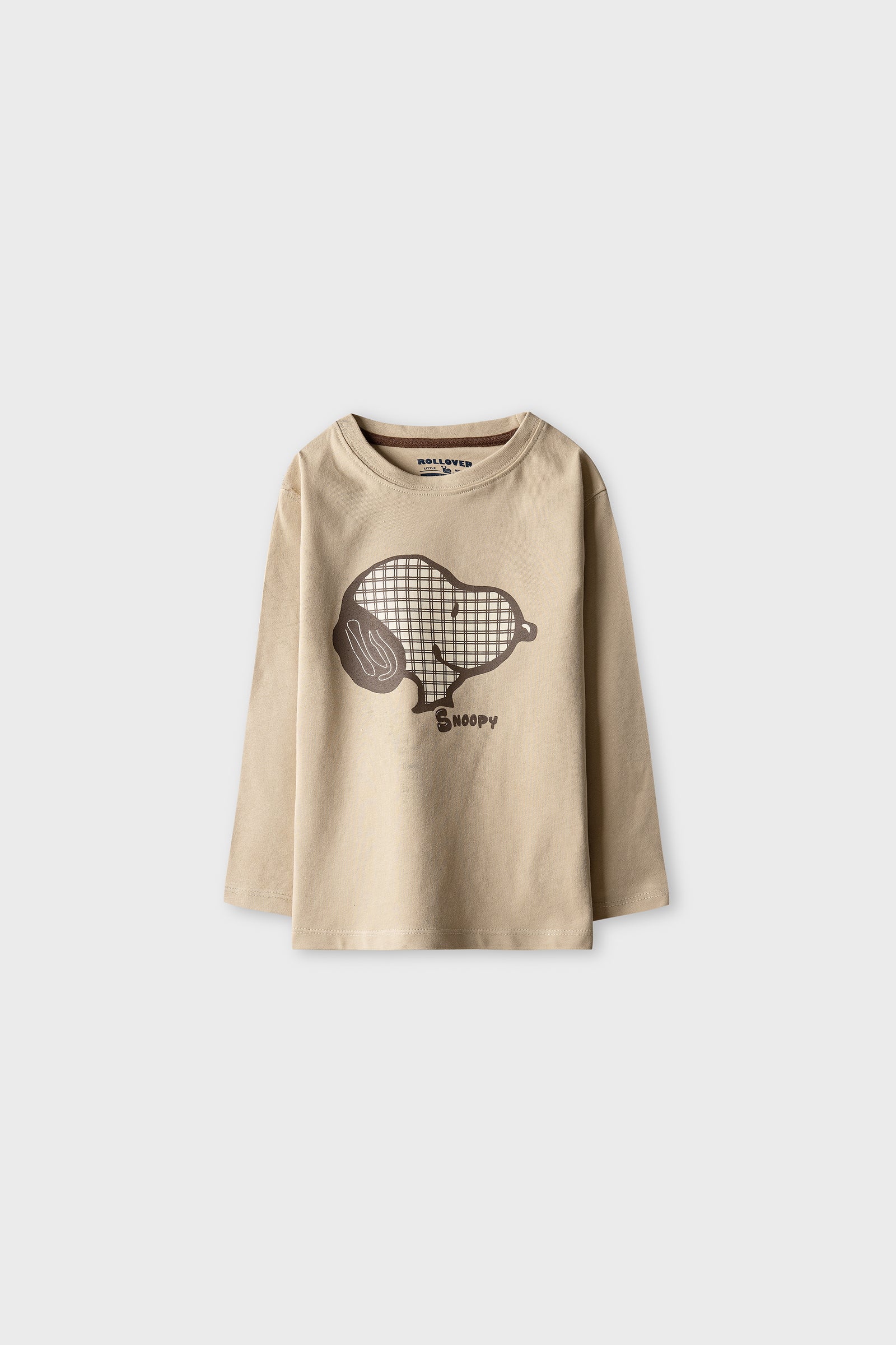 Boys Choco Beige Graphic Tee