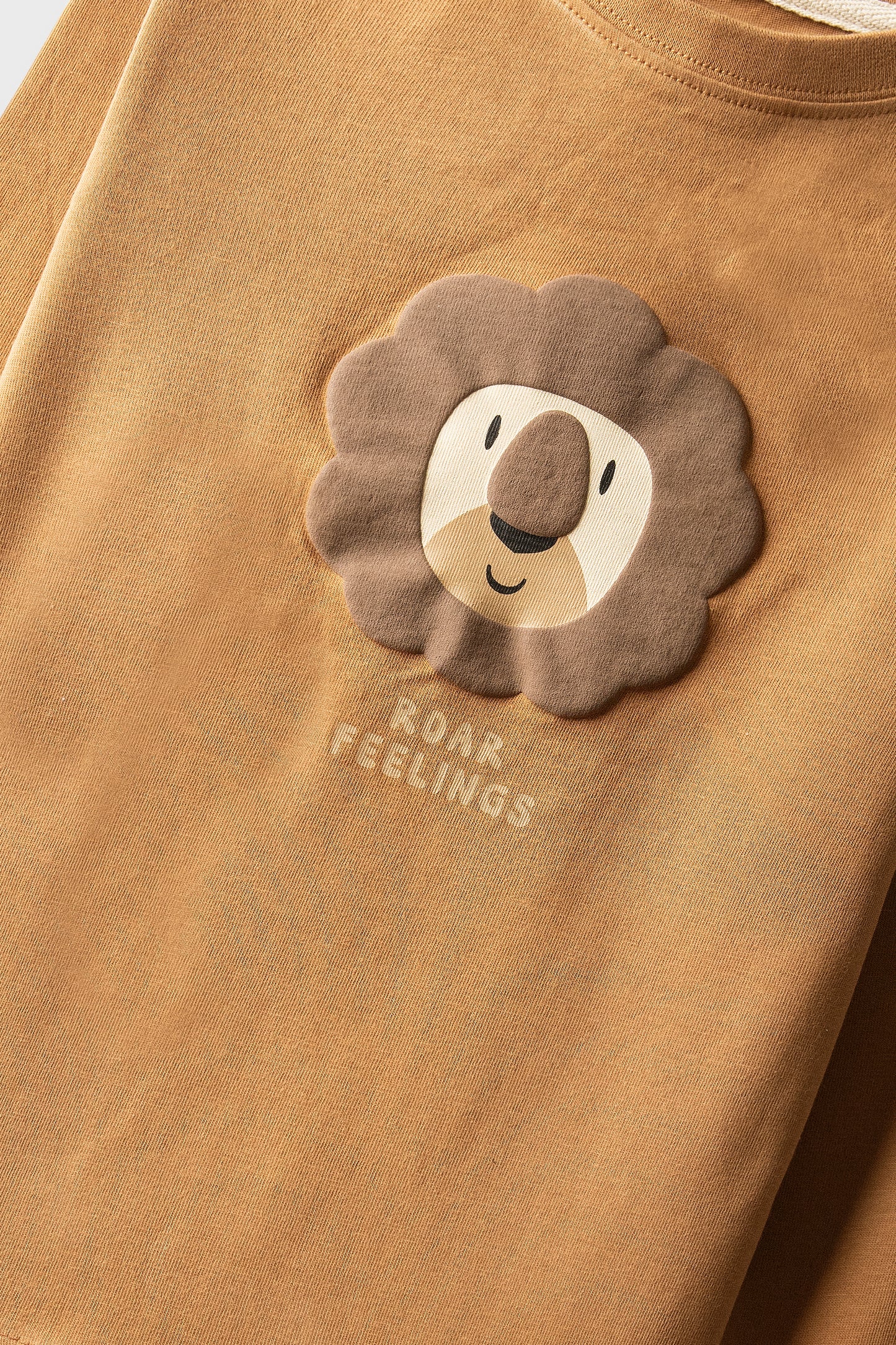 Boys Little Roar Brown Graphic Tee