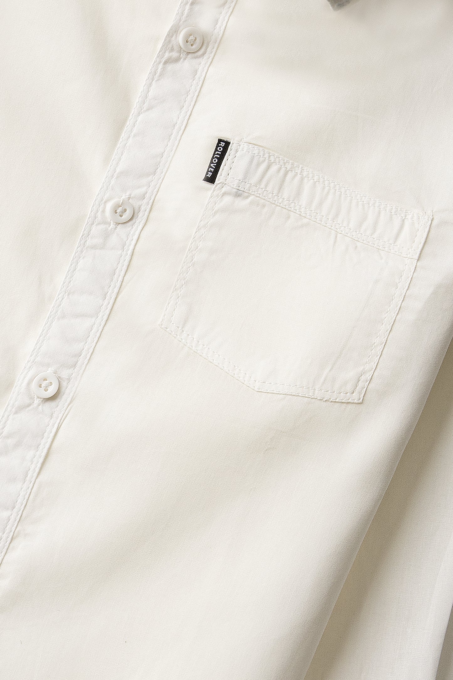 Boys Solid White Cotton Shirt