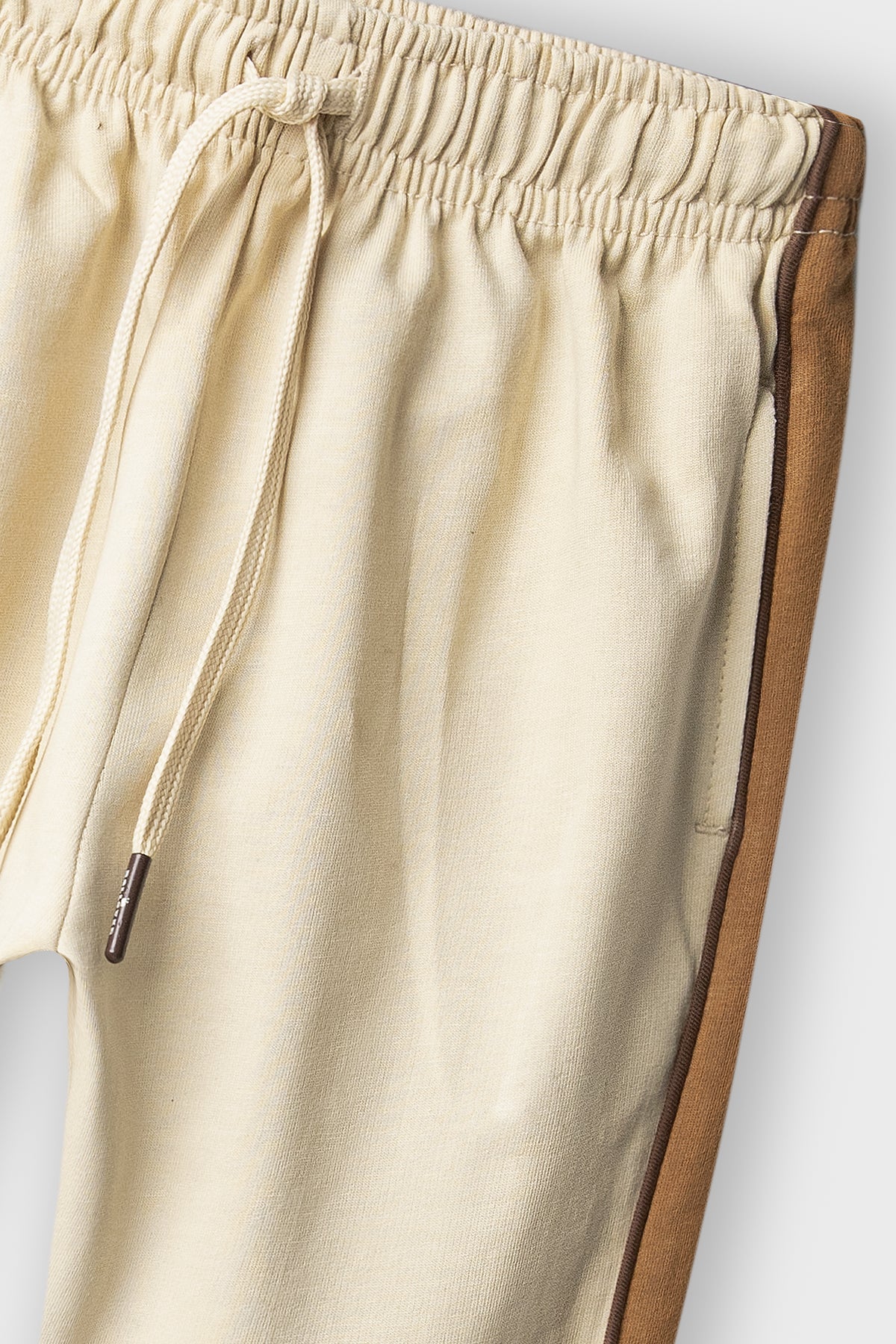 Girls Mocha Line Flared Terry Trousers