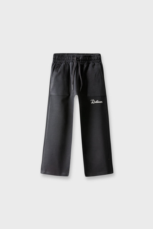 Boys Signature Black Terry Trousers