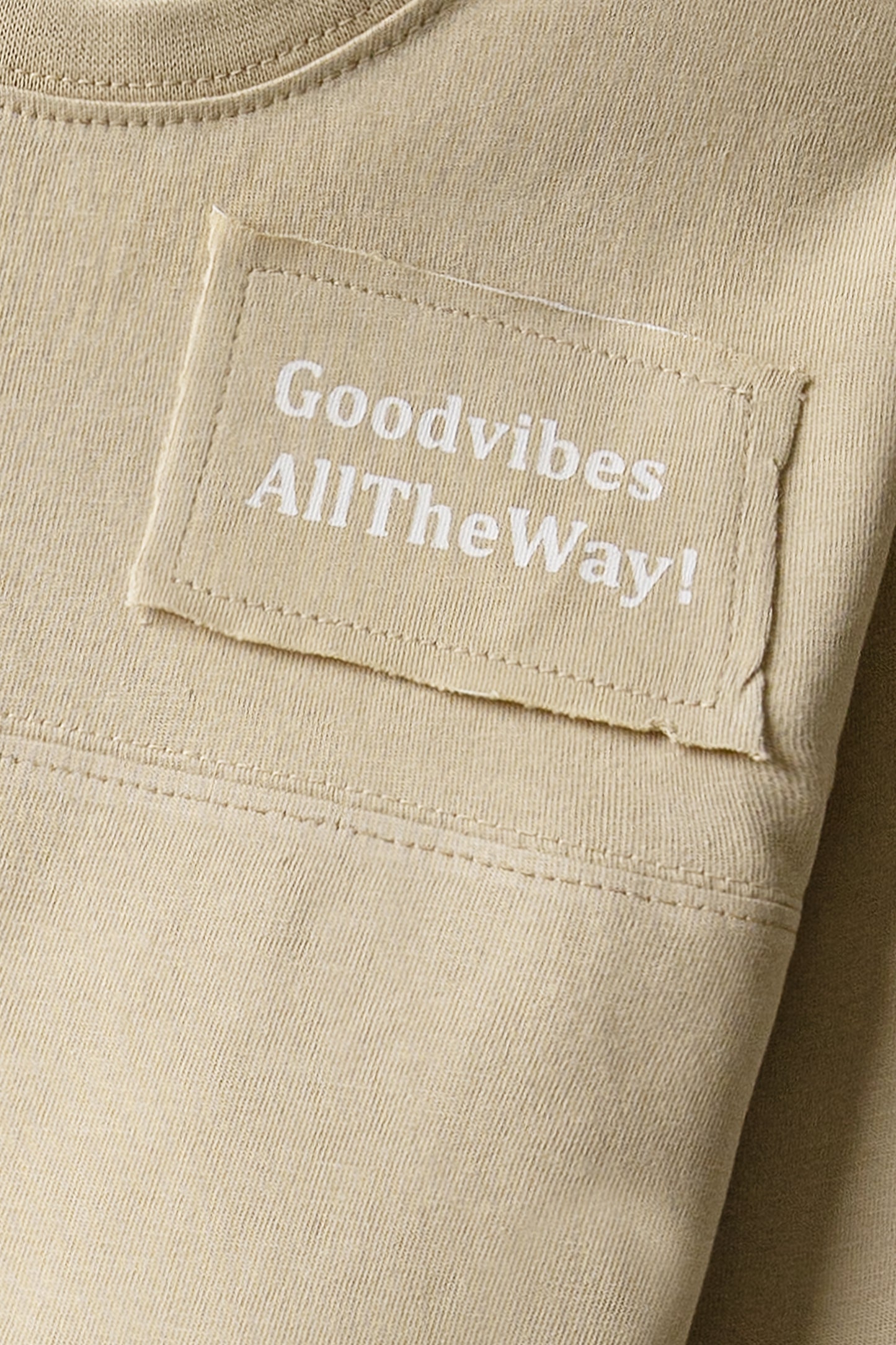 Boys Beige Drop Mini Terry Tee