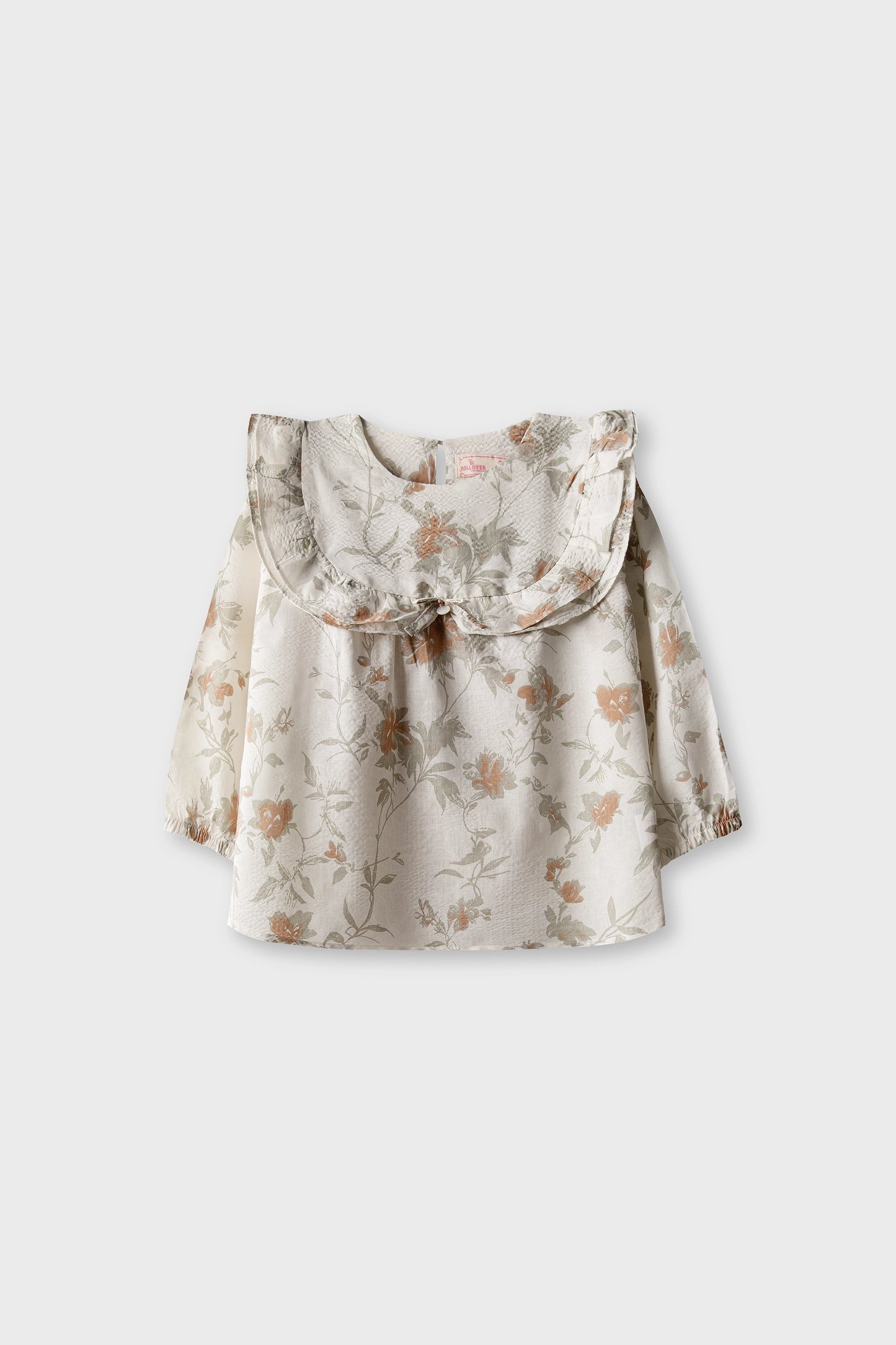 Autumn Petal Printed Cotton Top