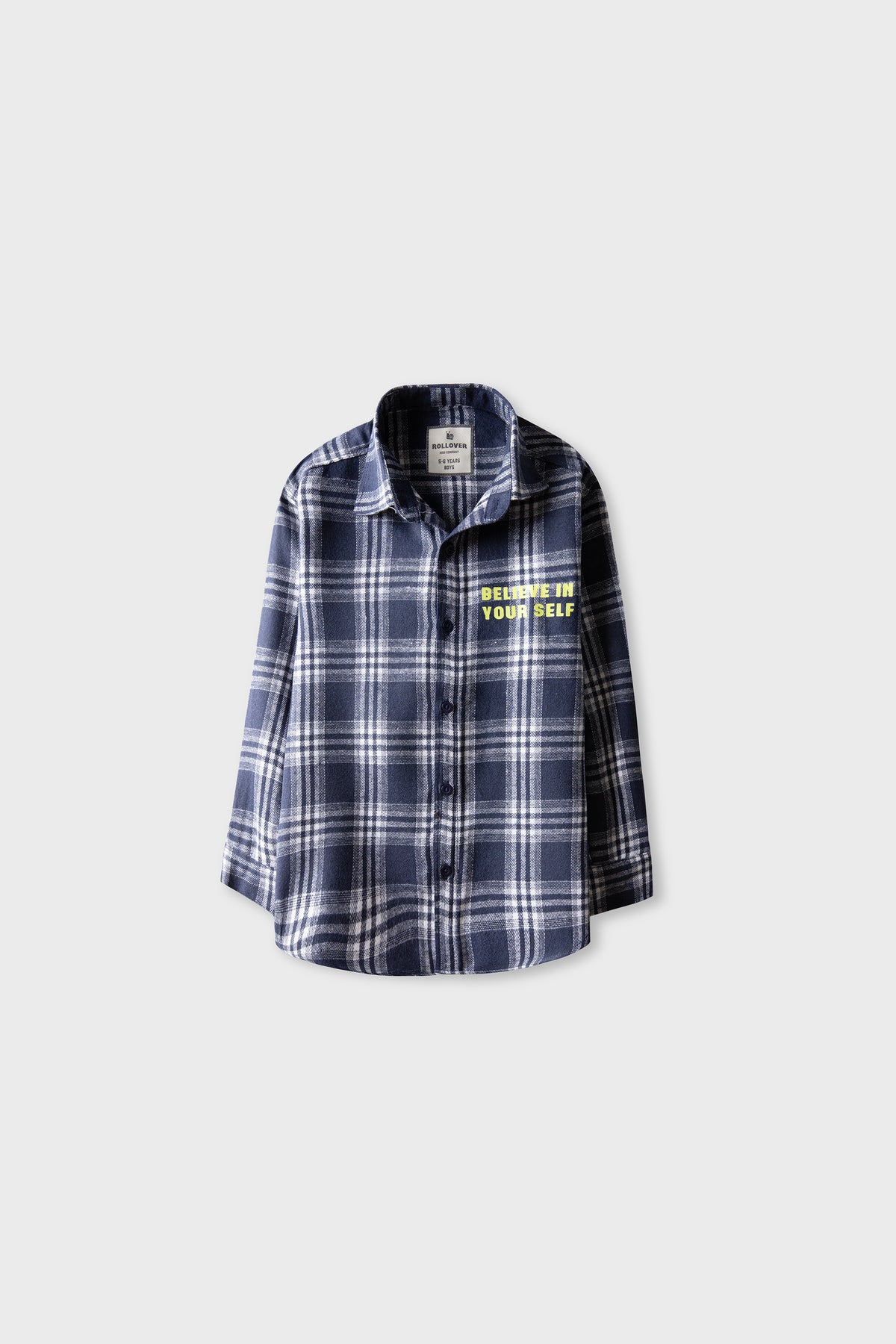Boys Navy Heritage Cotton Shirt