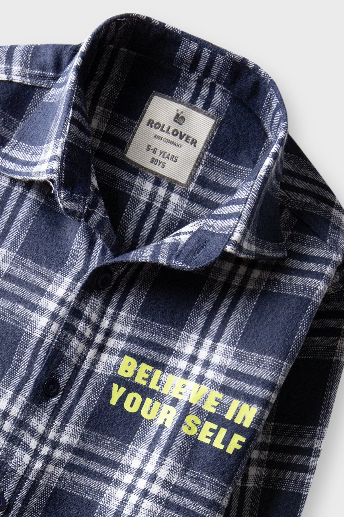 Boys Navy Heritage Cotton Shirt