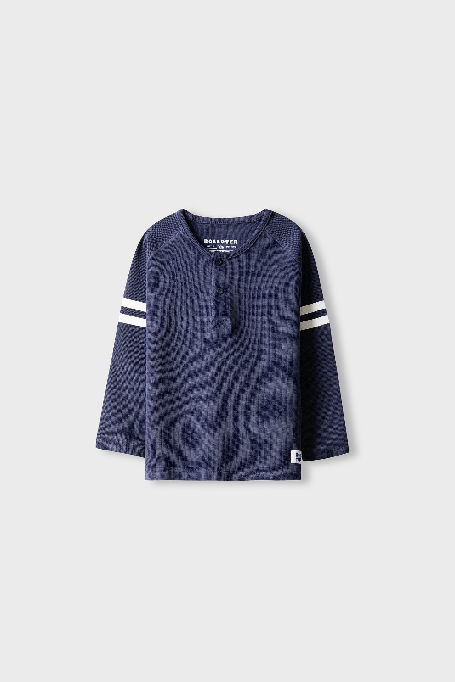 Boys Varsity Stripe Raglan Waffle Tee