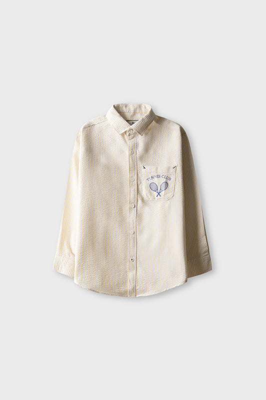 Boys Sunbeam Stripe Cotton Shirt