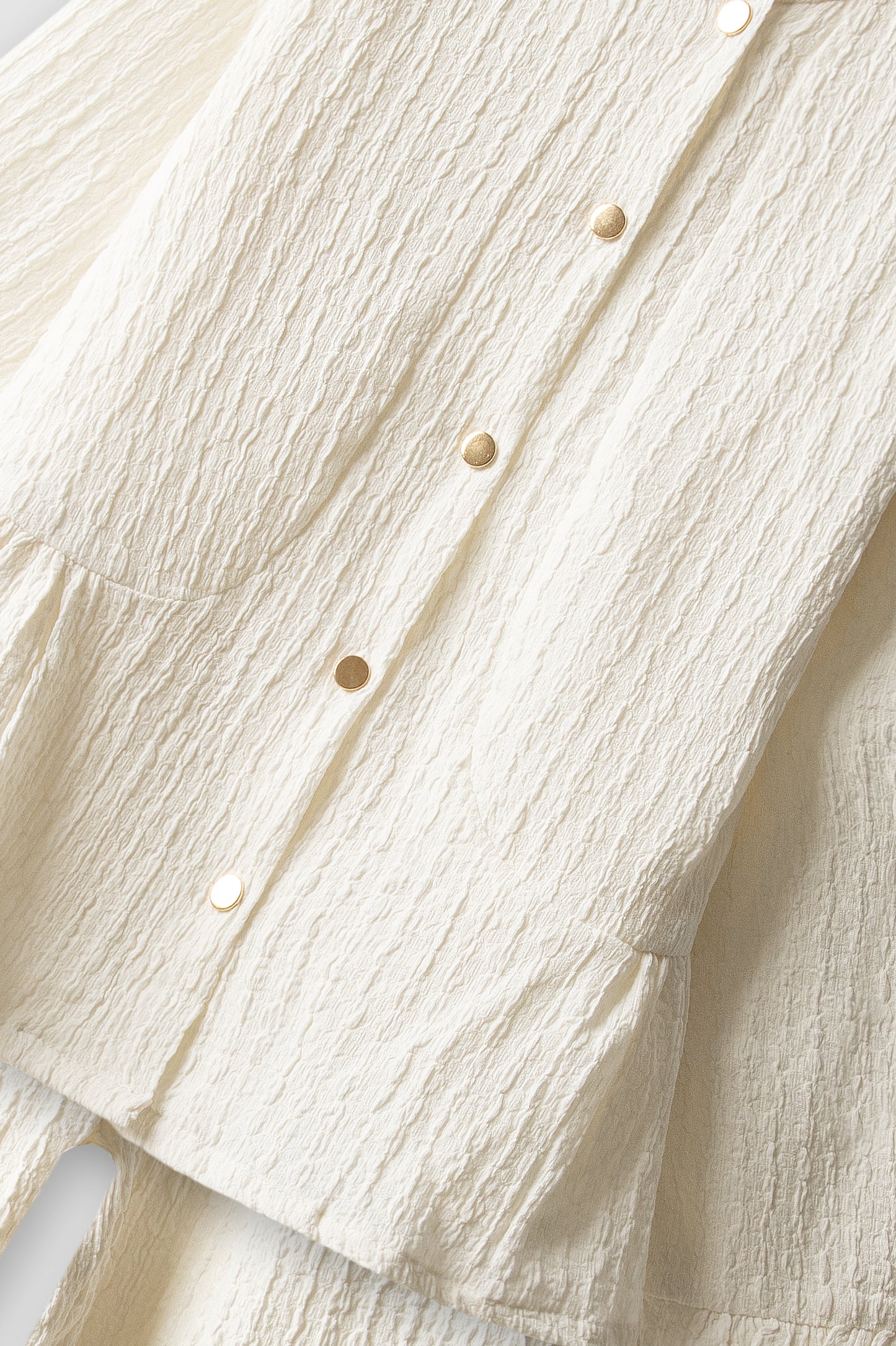 Girls White Grace Bubble Co-ord Set