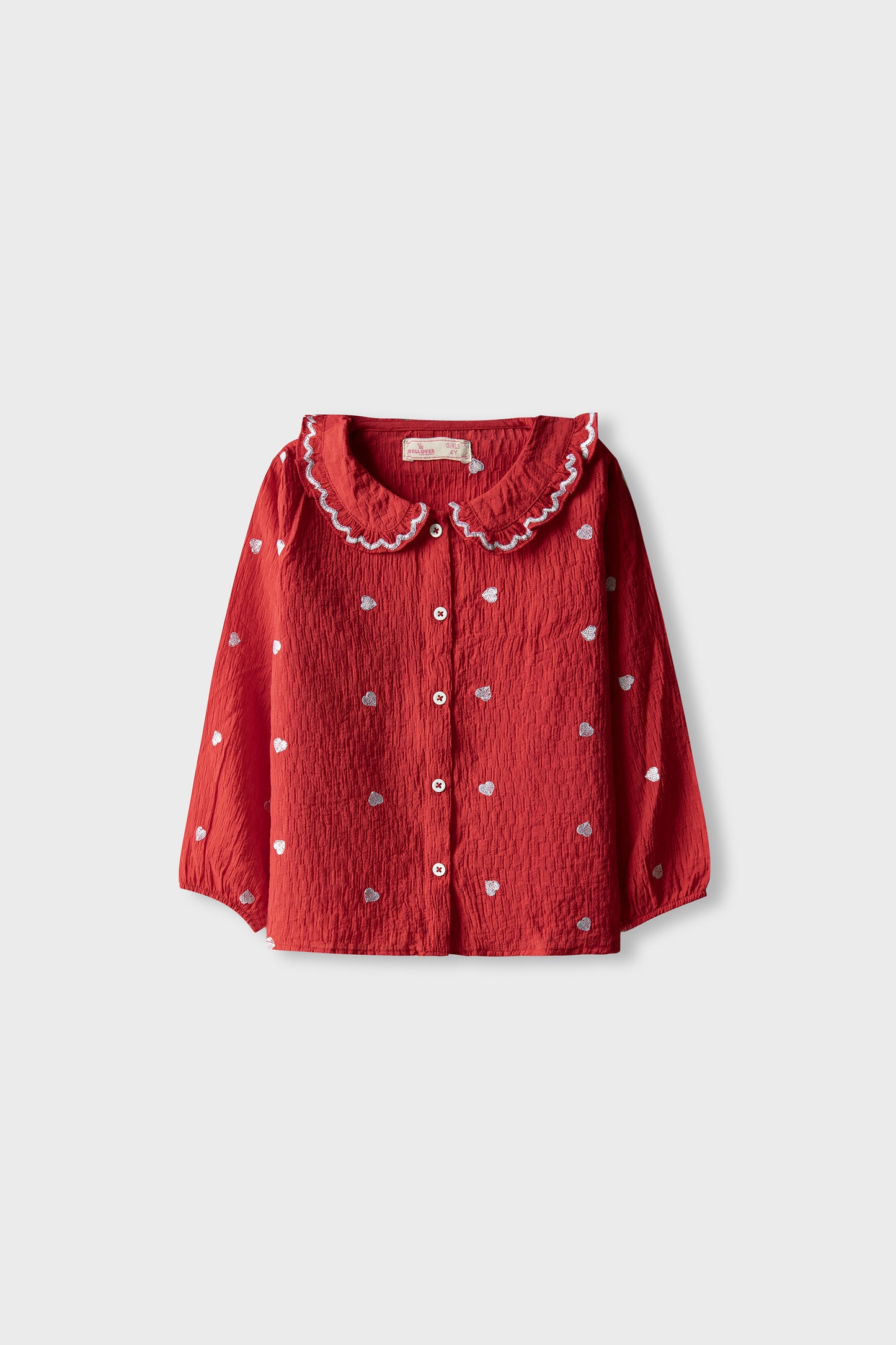 Red Heart Frill Bubble Top