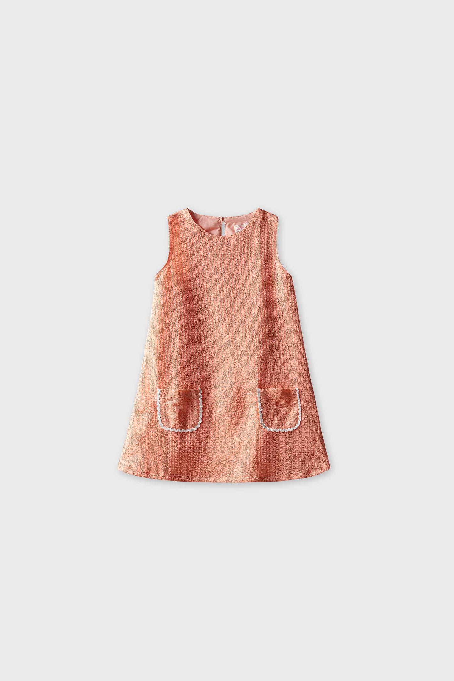 Orange Lace A-Line Dress