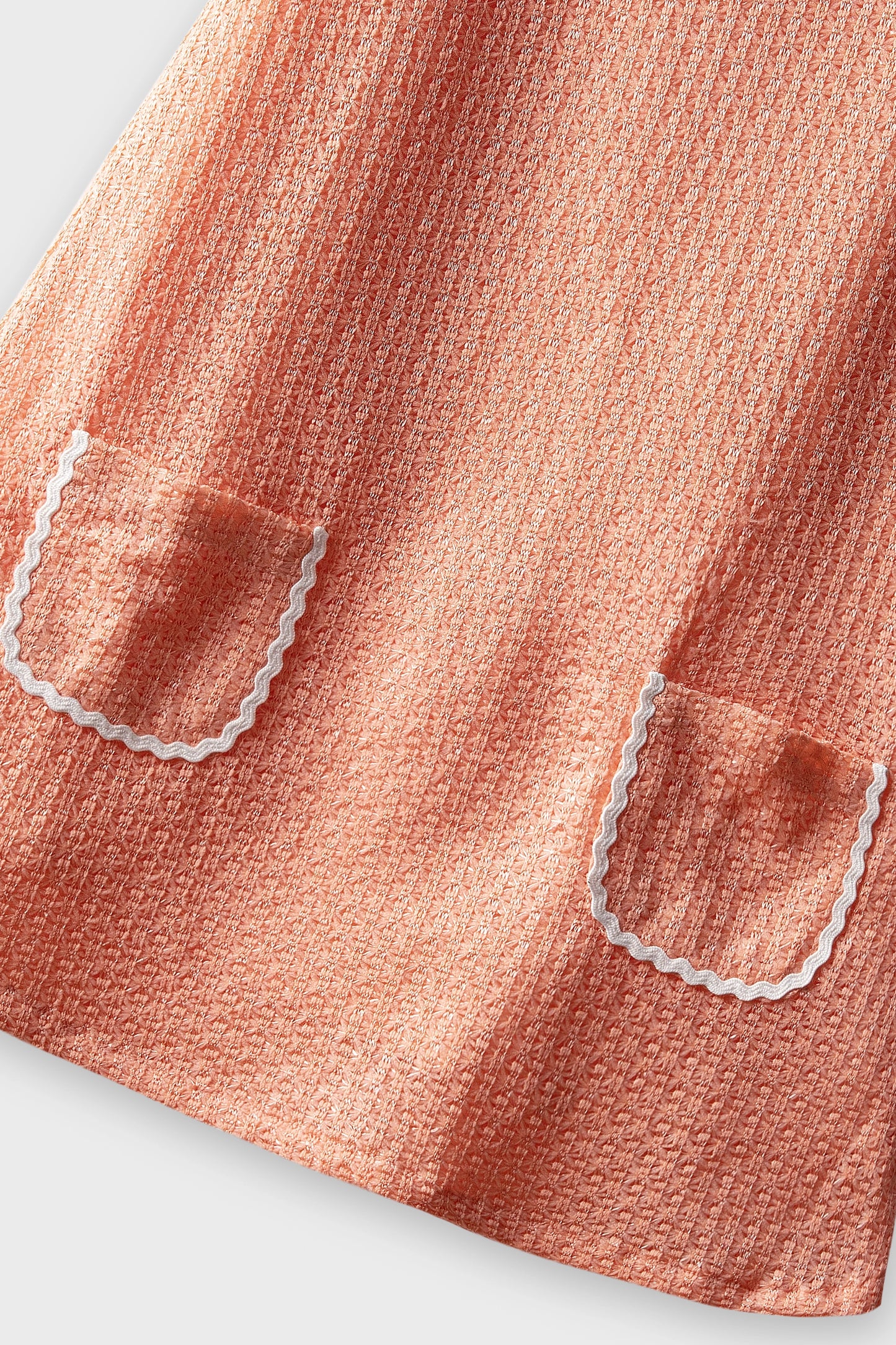 Orange Lace A-Line Dress