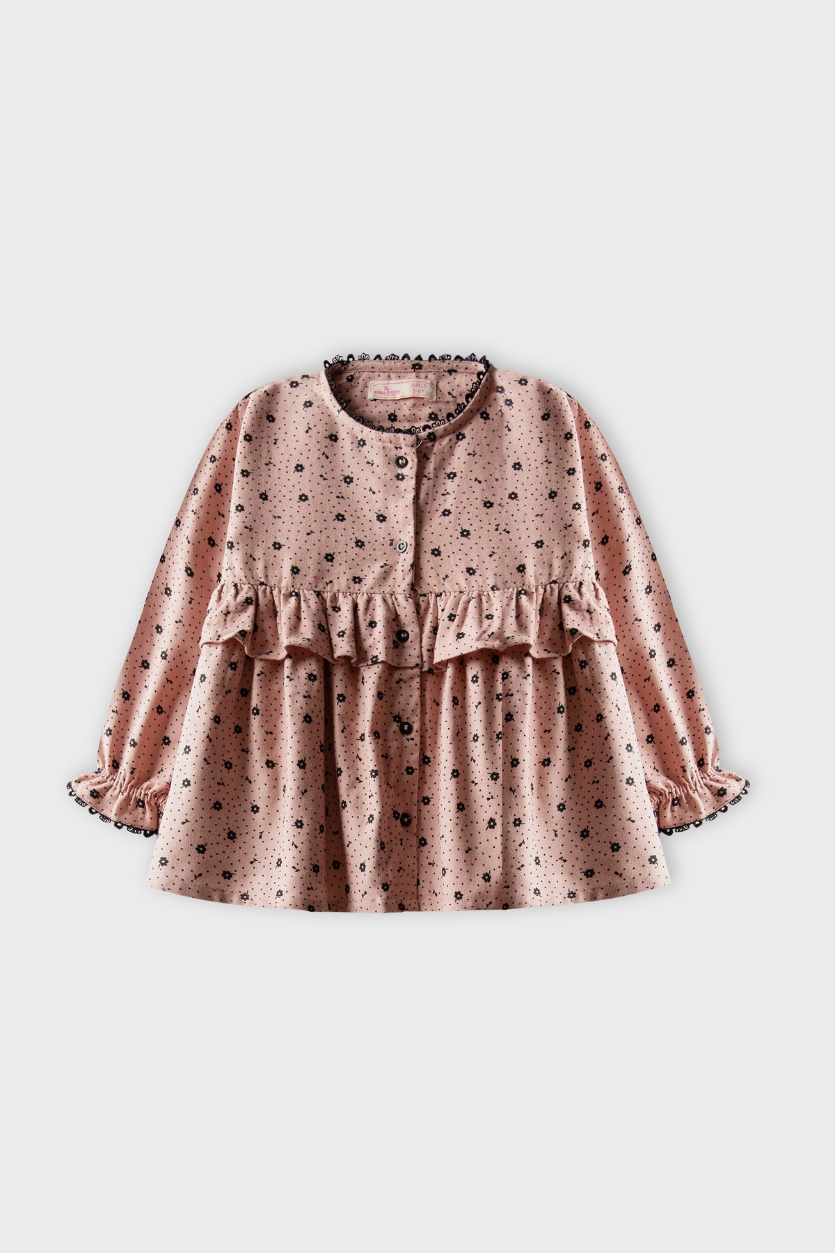 Pink Blossom Gathered Top