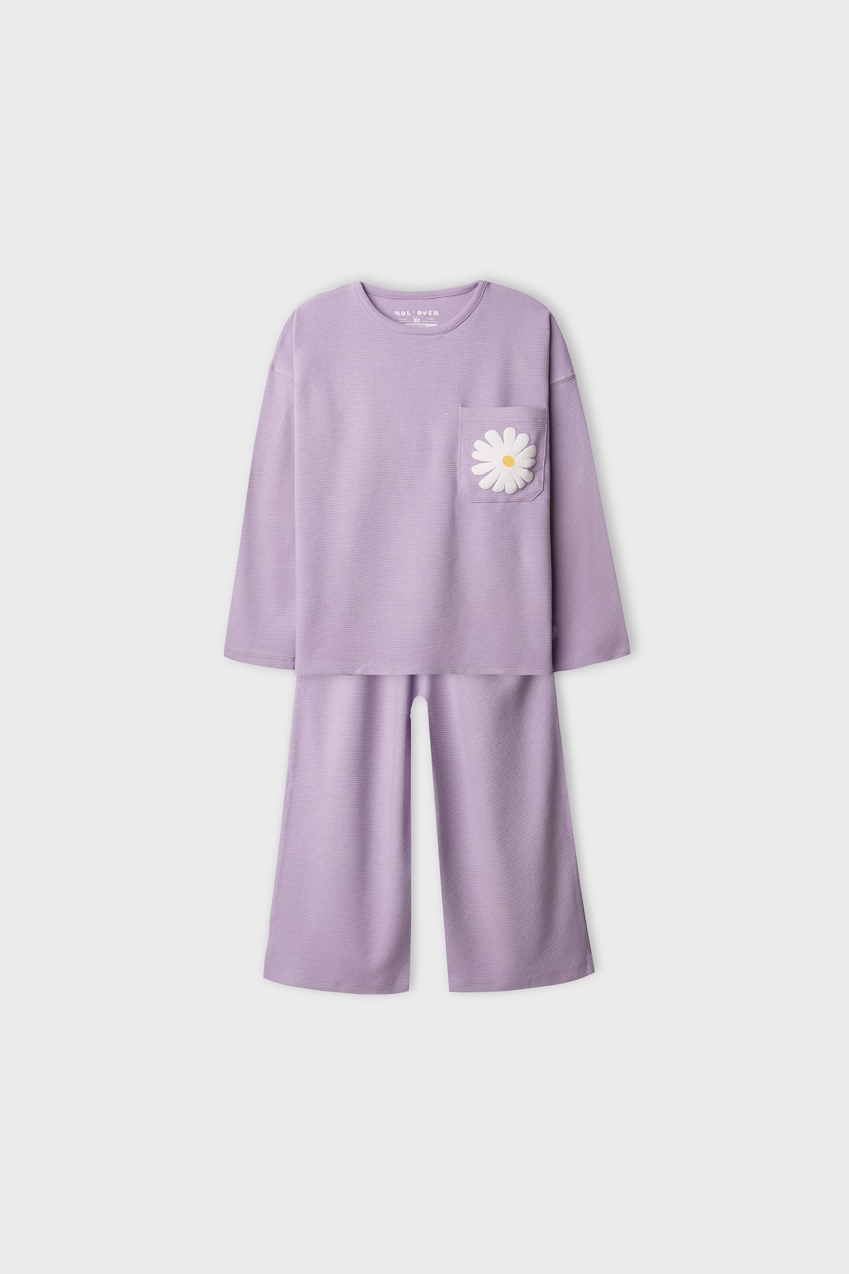 Girls Lilac Daisy Ottoman Co-ord Set