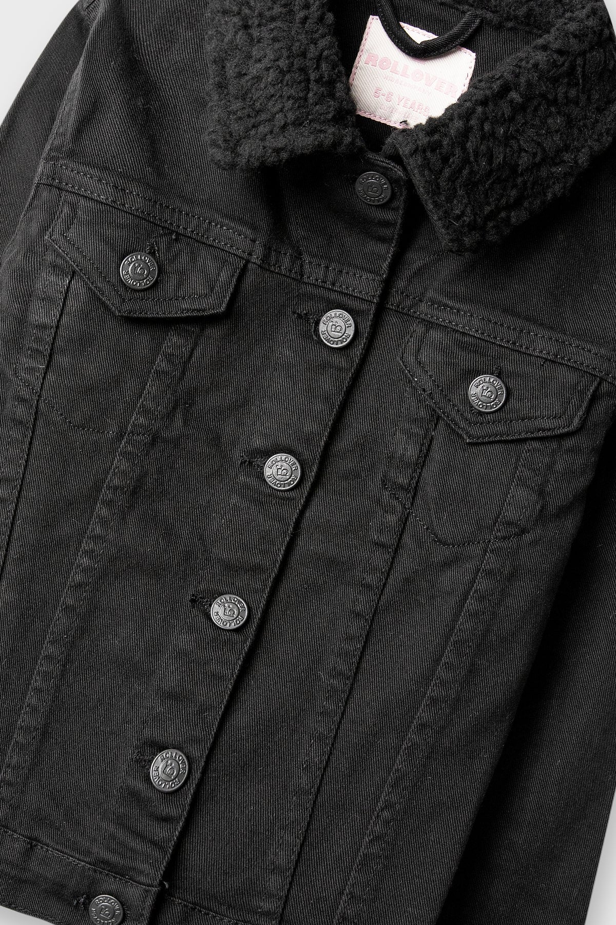 Girls Blackstone Fur-Trim Twill Jacket