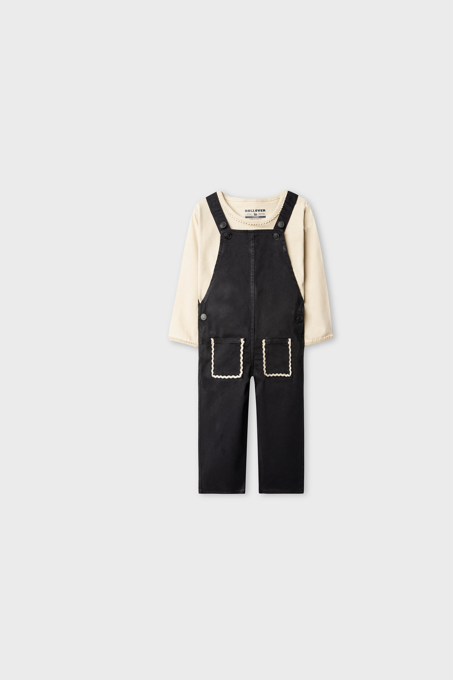 Girls Utility Twill Dungaree Set