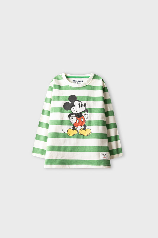 Boys Mickey Stripe Graphic Tee