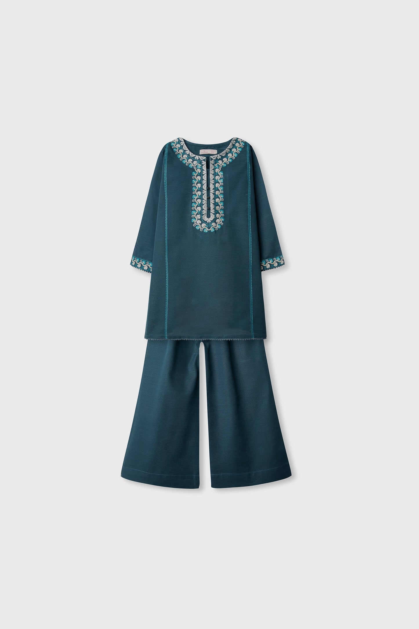 Zinc Grace Embroidered Khaddar Set - 2pc