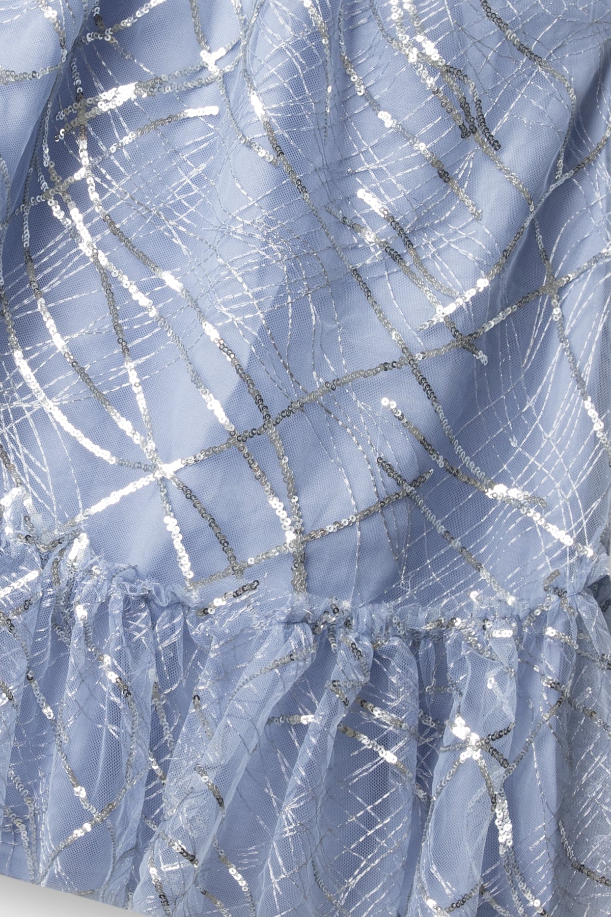 Shimmery Mist Bow Net Dress