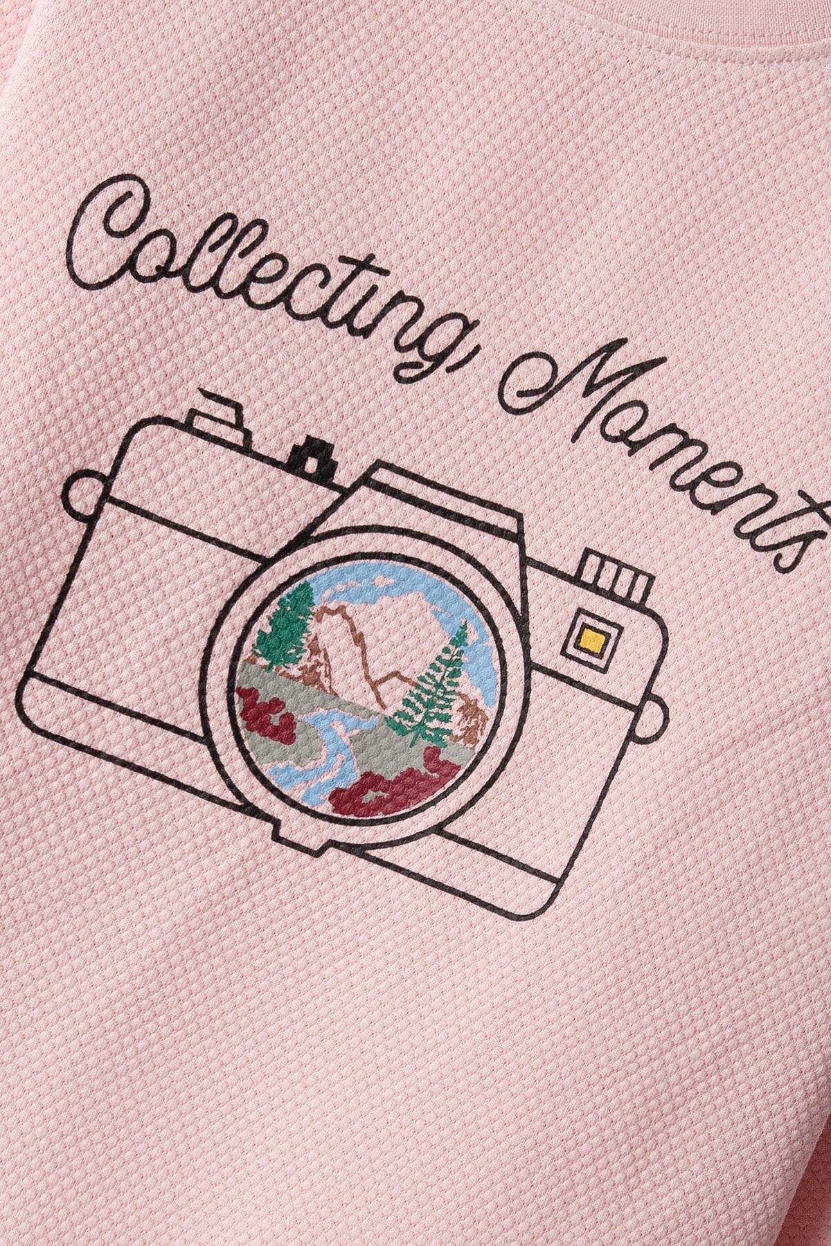 Girls Pink Snapshot Ottoman Tee