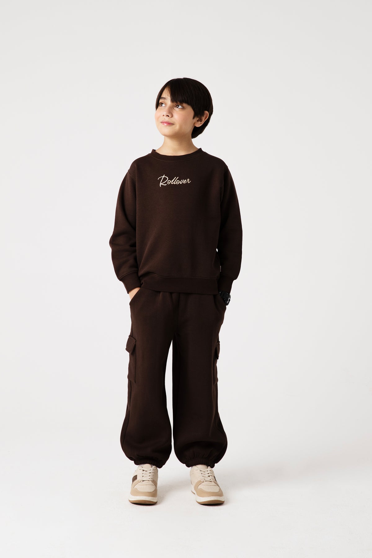 Boys Signature Cocoa Fleece Co-ord Set