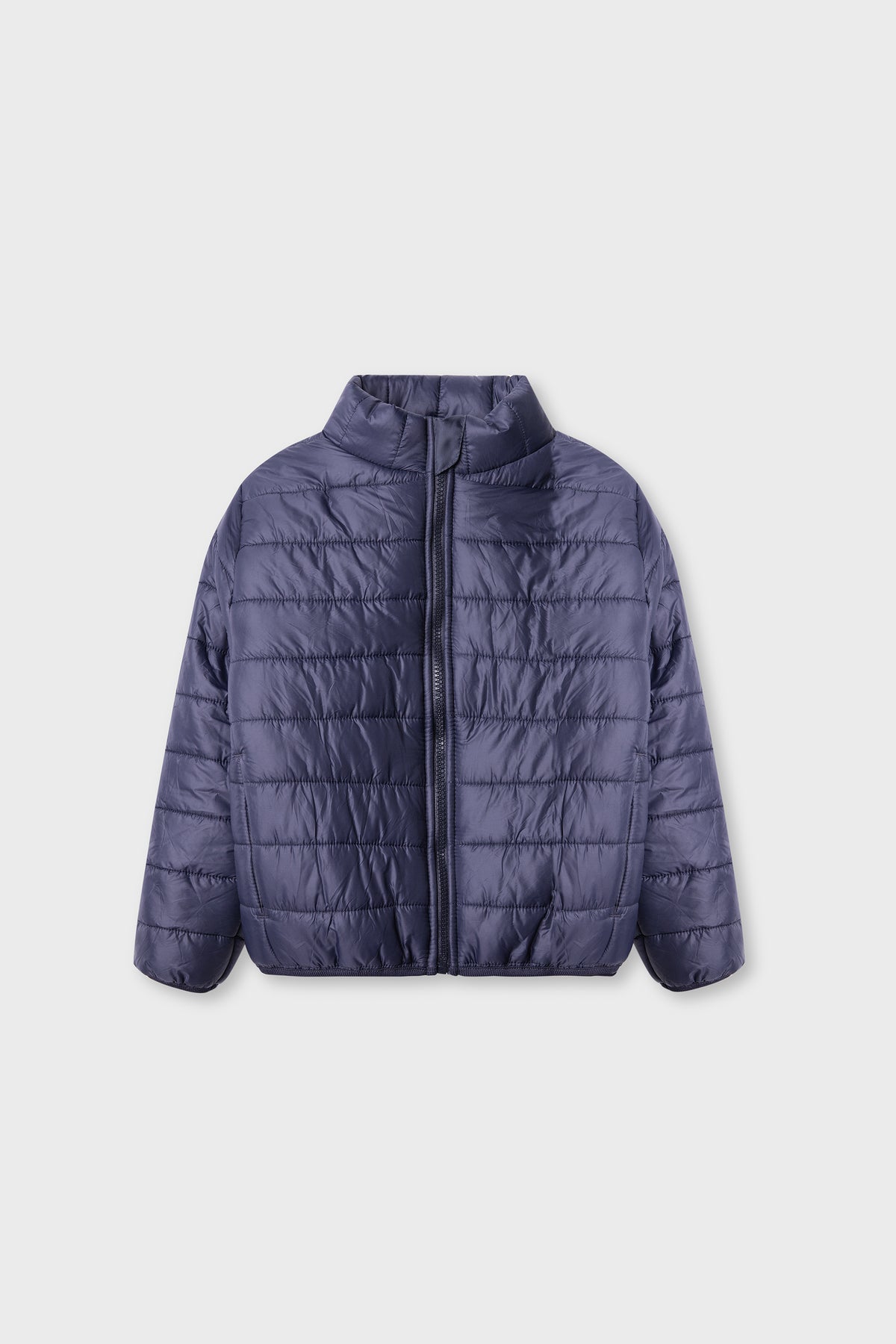 Boys Navy Quilted Bubble Jacket