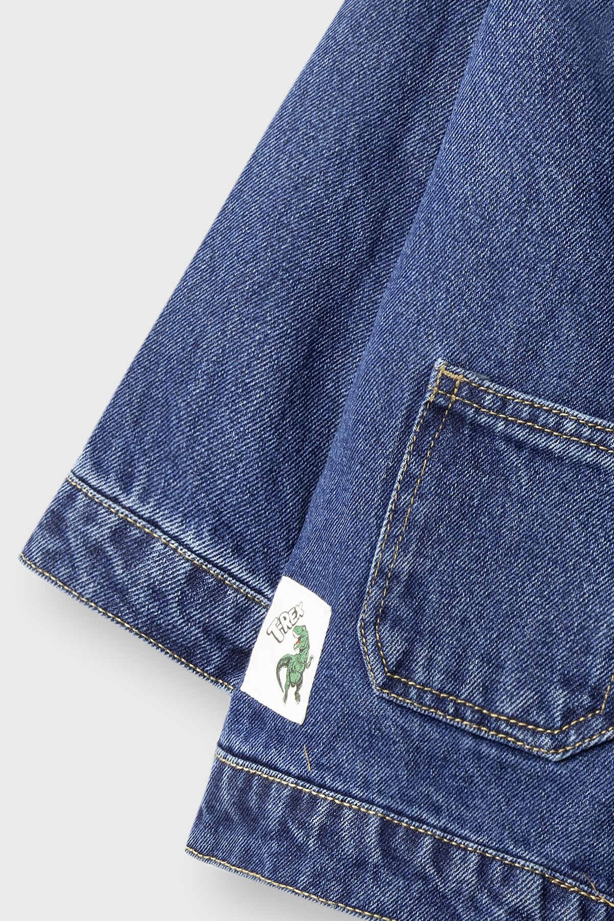 Boys Adventure Crest Blue Denim Jacket