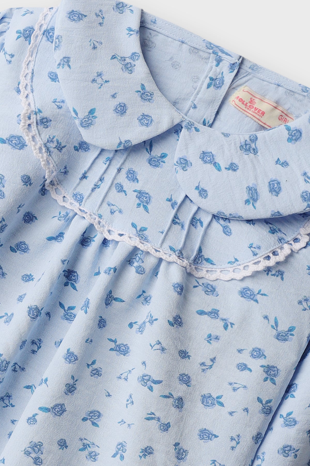 Cloud Blossom Pintuck Cotton Top