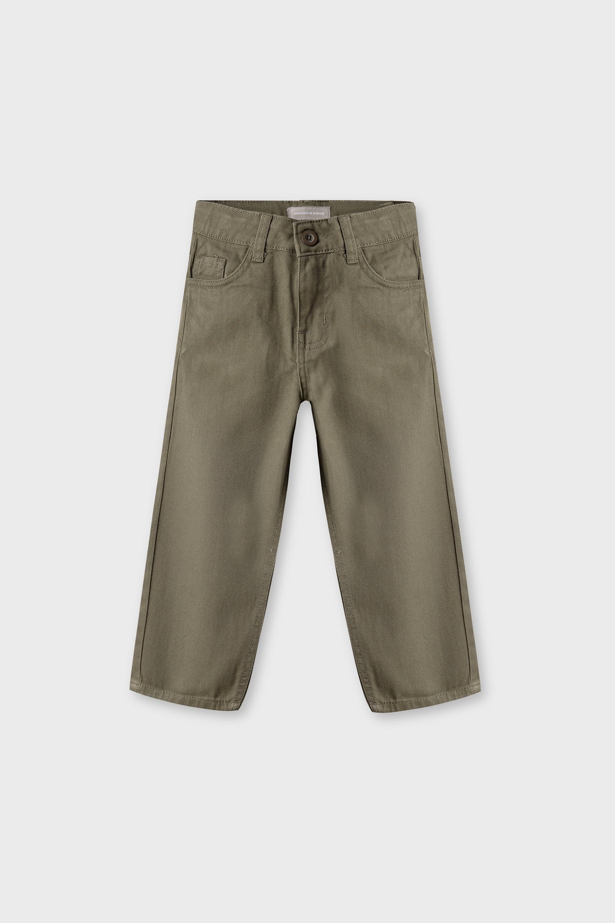 Boys Olive Heritage Straight Twill Pants