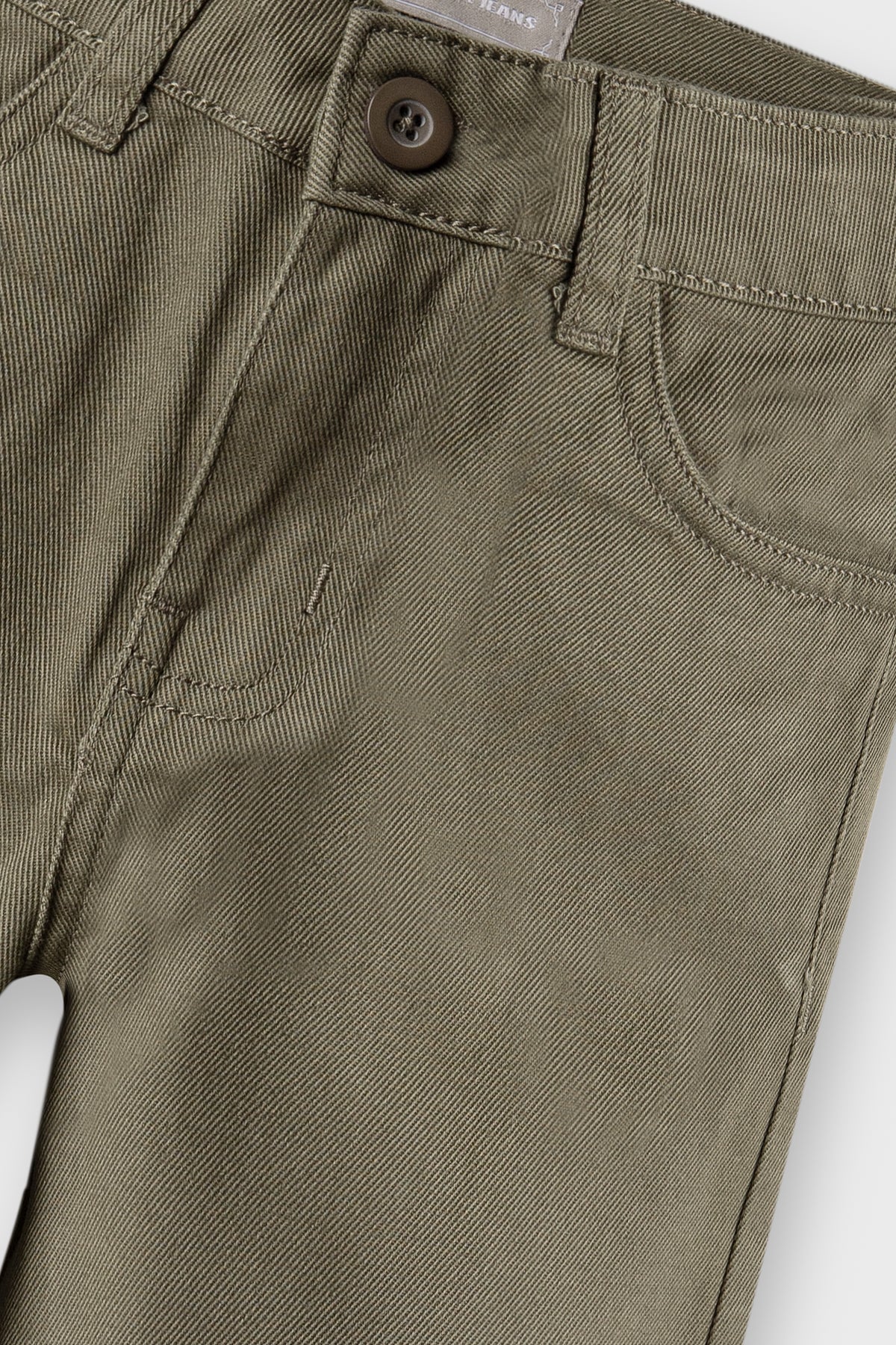 Boys Olive Heritage Straight Twill Pants