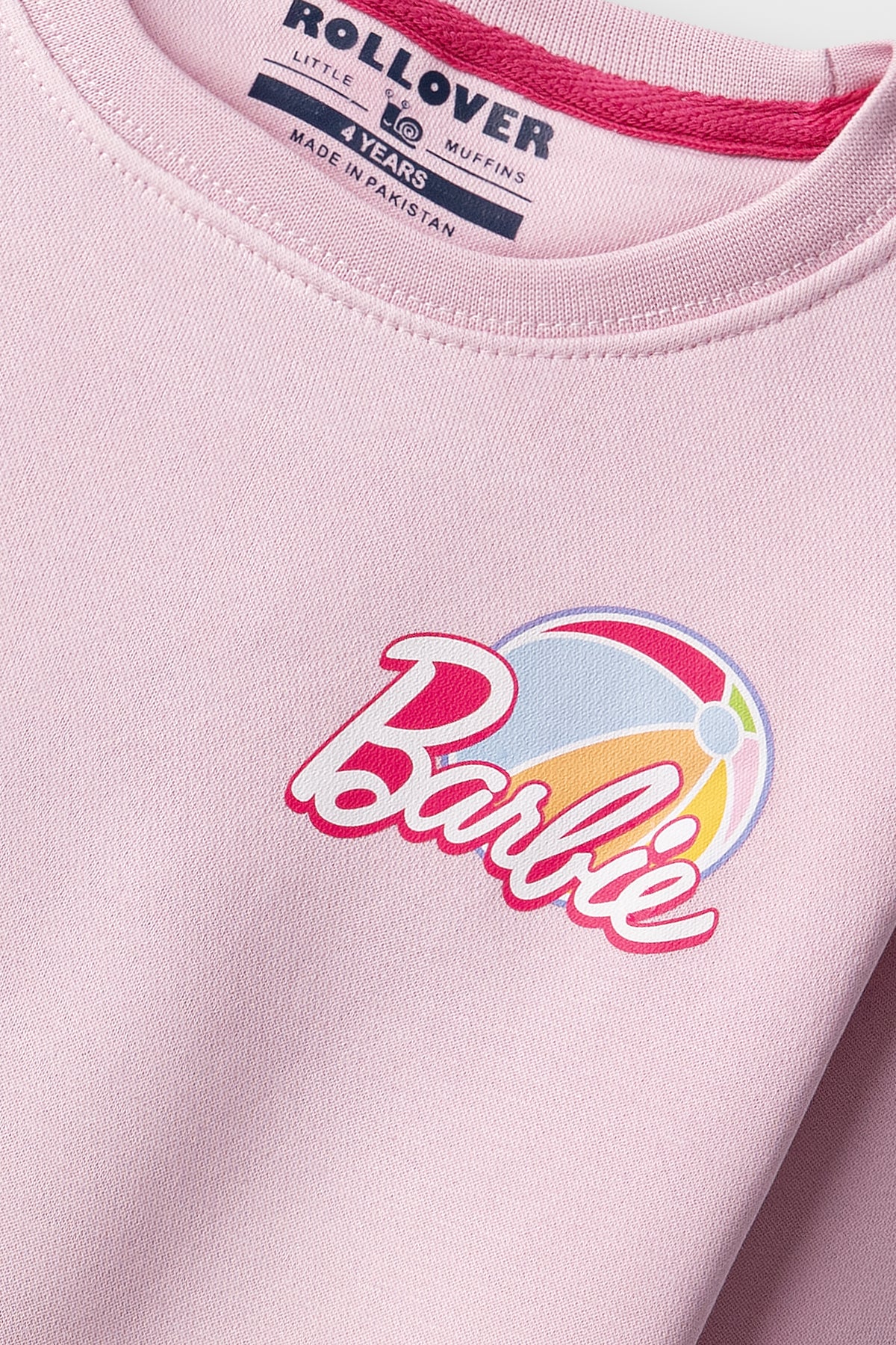 Girls Barbie Pop Pink Fleece Sweatshirt
