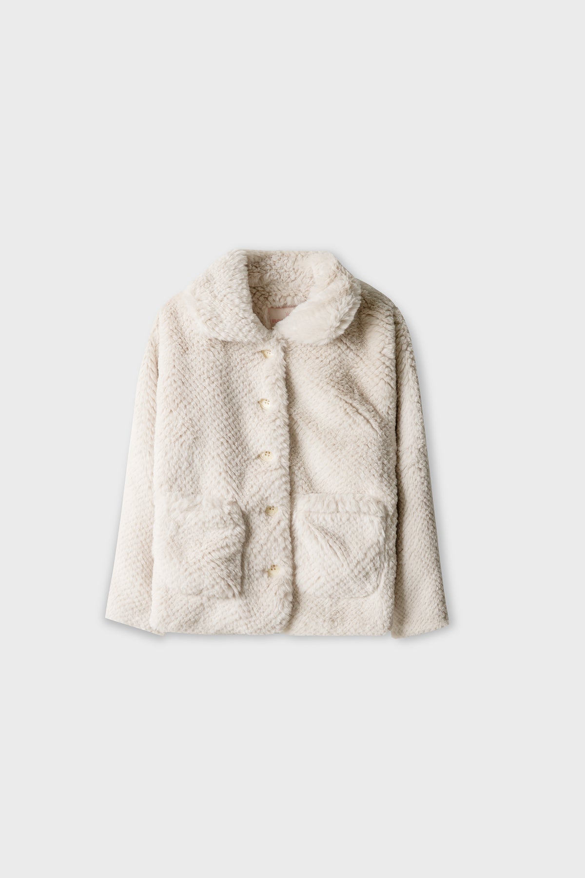 Girls Cloud Cream Fur Jacket