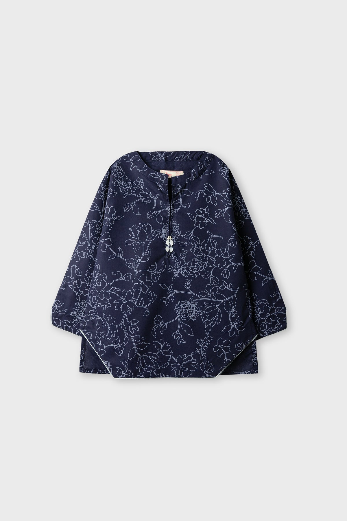 Blue Blossom Asymmetric Top