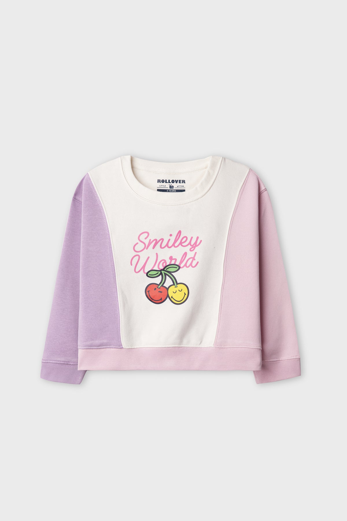 Girls Pastel Cherry Drop Sweatshirt