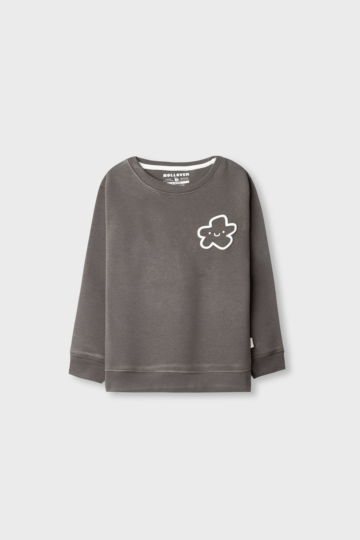 Girls Kind Bloom Charcoal Fleece Sweatshirt