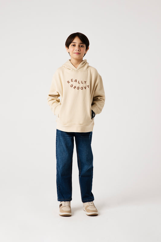 Boys Groovy Oversized Fleece Hoodie