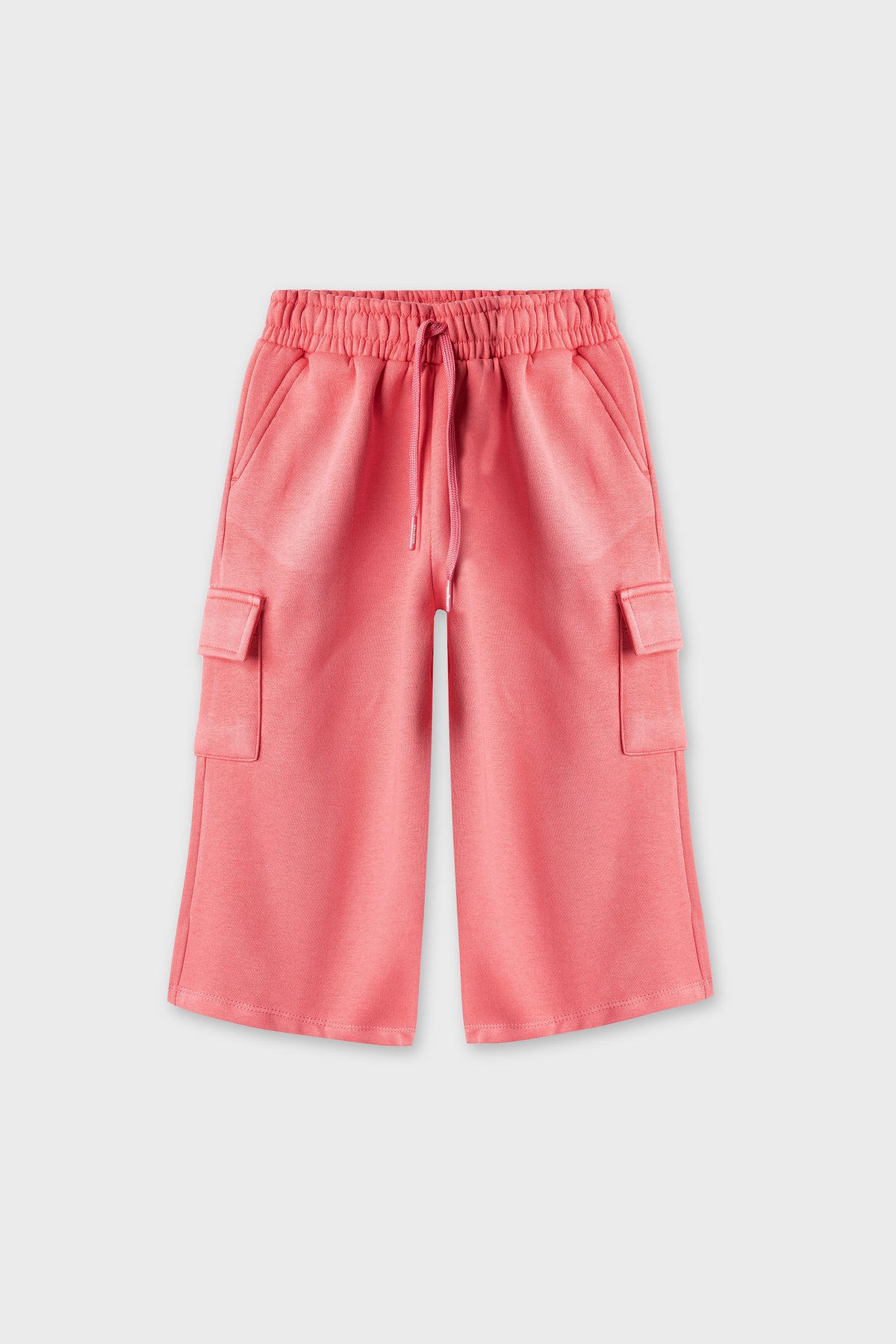 Girls Coral Cargo Fleece Trousers