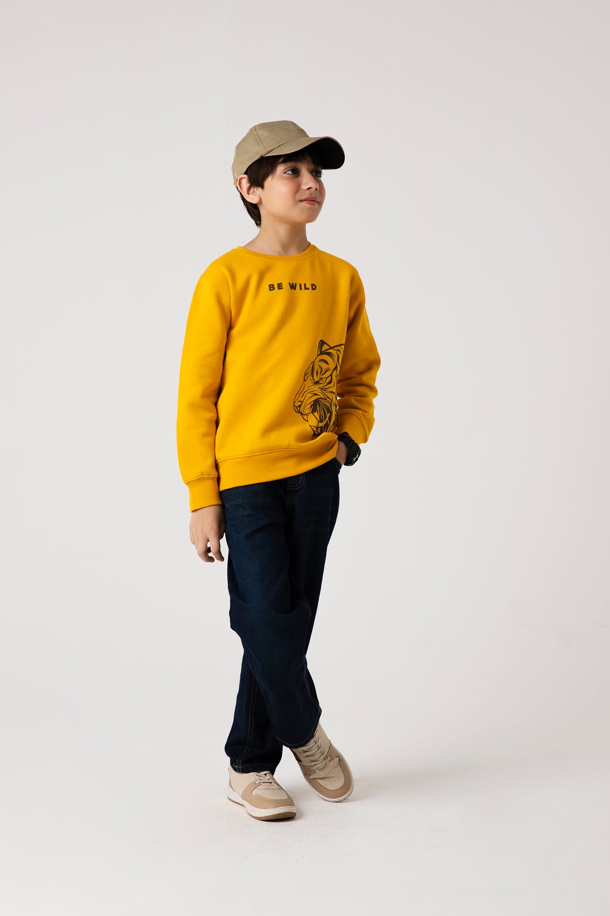 Boys Wild Tiger Fleece Sweatshirt