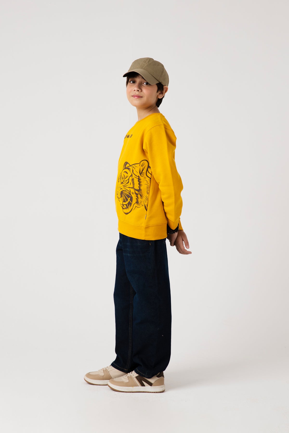 Boys Wild Tiger Fleece Sweatshirt
