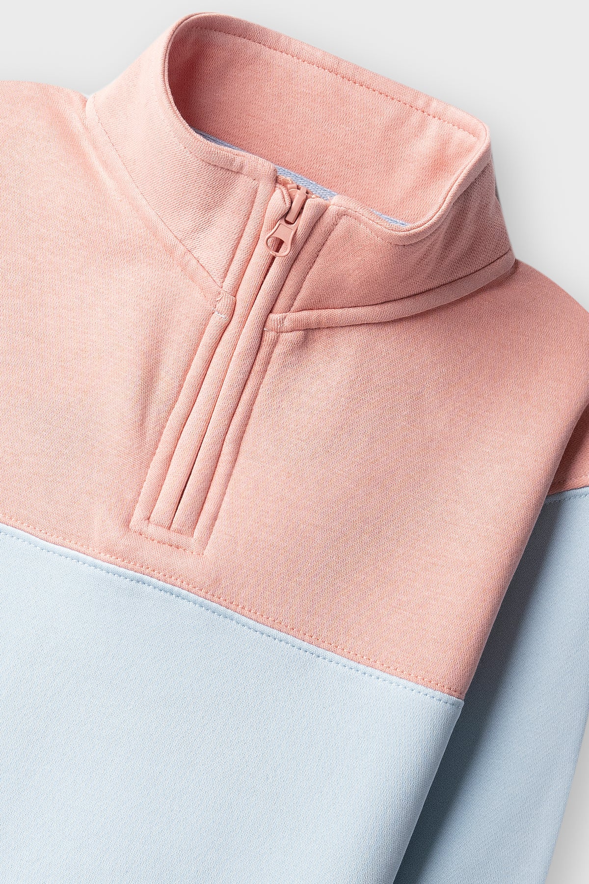 Girls Peach Breeze Cropped Fleece Hood
