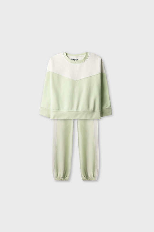 Girls Pistachio Cloud Fleece Co-ord Set