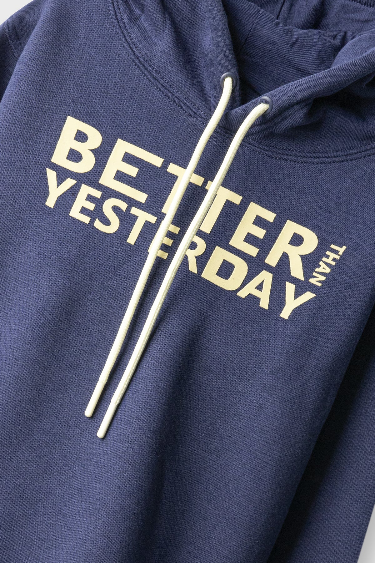 Boys Better Yesterday Navy Fleece Hoodie
