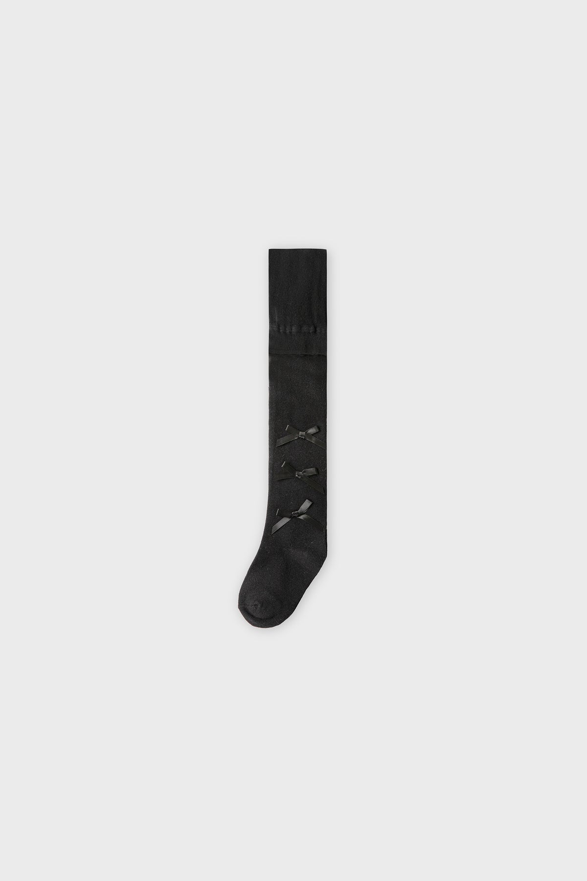 Black Bow Cotton Leggings